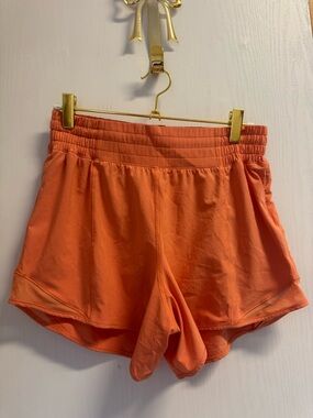 lululemon athletica Orange Athletic Run Shorts